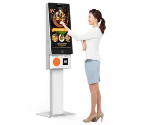 China Self Ordering Kiosk With POS Terminal For Restaurant And Store, Fast Food Order Kiosk on sale