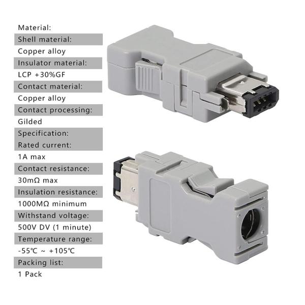 Molex IEEE 1394 6P 10P Servo Amplifier Connector 3m 36310 USB Connector Replace Parts