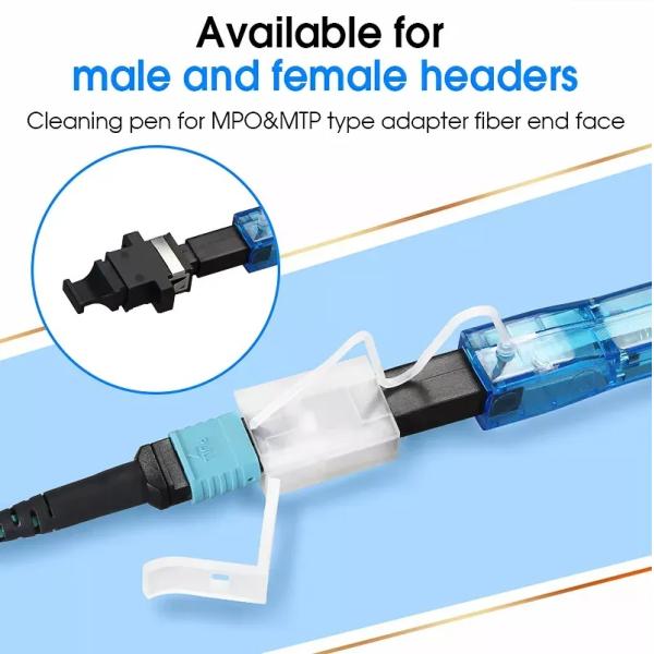 Optical Fiber Cable Accessories Cleaner One Click MPO MTP Pen Type