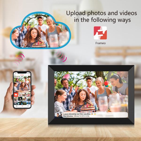 JCVISION JC-FRAME DIGITAL PHOTO FRAME 10.1 inch WIfi Android Photos VIdeos Digital photo Frame