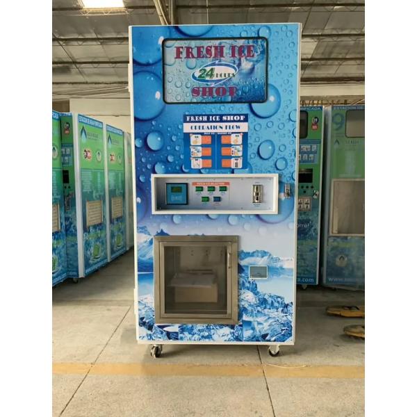 220 Volt Ice Making Pure Water Vending Machine With CE ISO Certificate