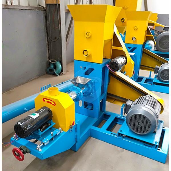 Easy Using Fish Food Pellet Machine , Floating Feed Machine New Condition