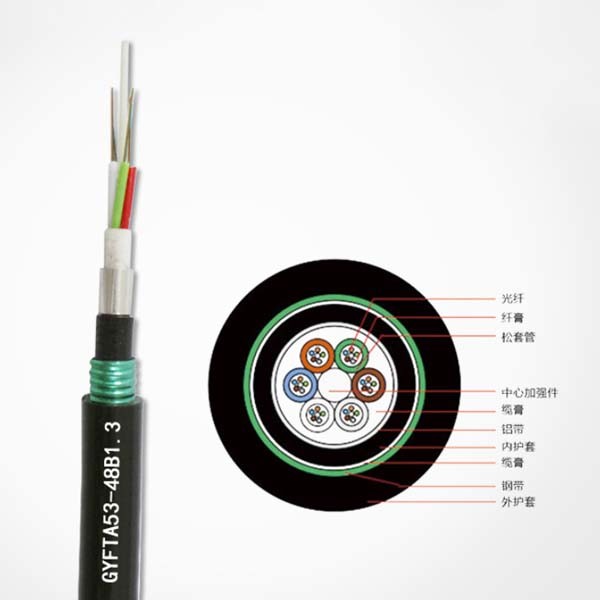 CCTV Cable Indoor Fiber Optic Cable Single Model G652D Drum Carton Package