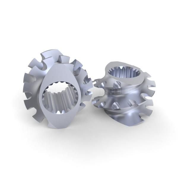 Corrosion Resistant ZME Mixing Element 316L Twin Screw Elements For Rubber Manufacturing