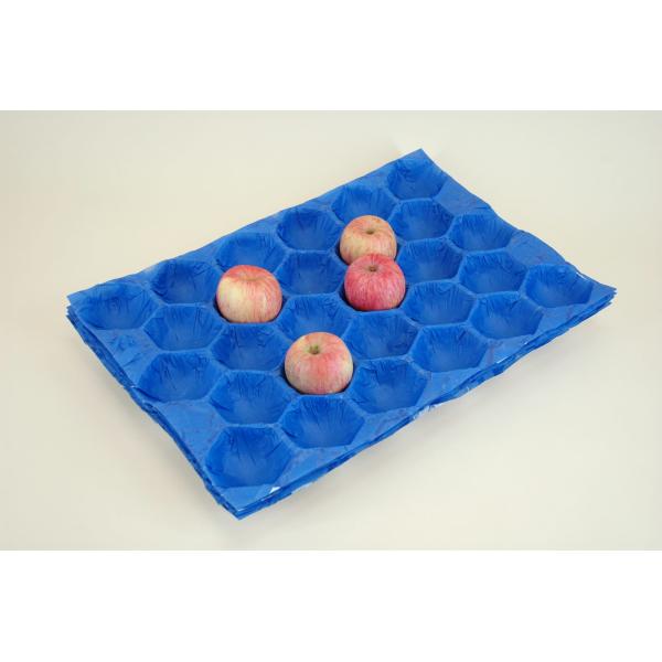 Biodegradable Kraft Pulp Paper Alveoles Inserts for Round Fruit & Vegetable Trays Eco-friendly Alveoles Paper Fruit Tray