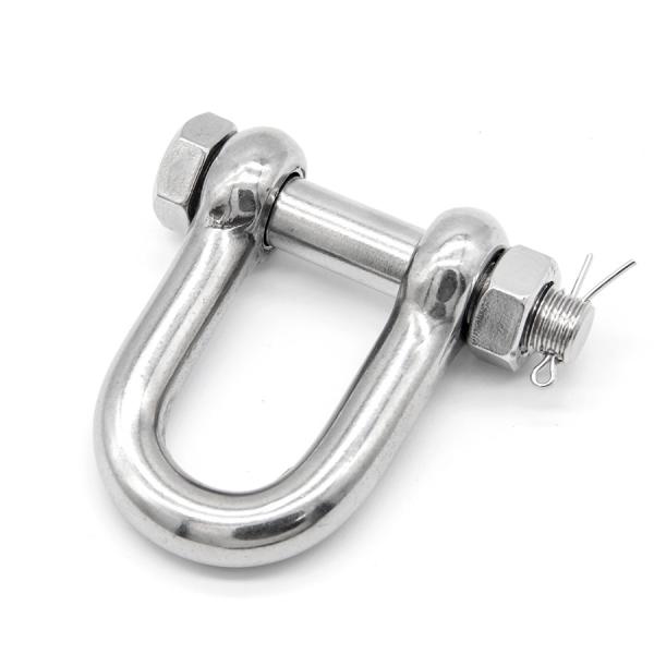 Long 304 316 Grade Stainless Steel D Shackle Fastener