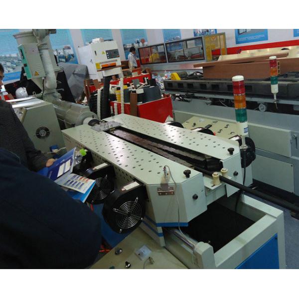 PVC Corrugated Pipe Making Machine Twin Screw Extruder , Single Wall PVC Pipe Extrusion Machine