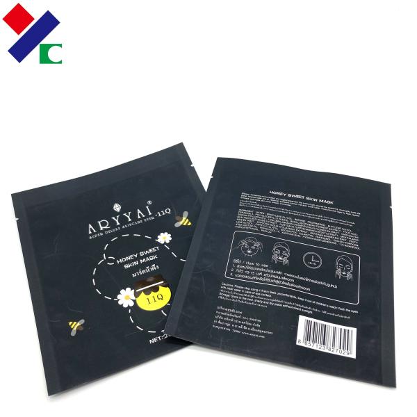 Cosmetic Products Facial Mask Packaging Bag Aluminum Foil Lining Inside