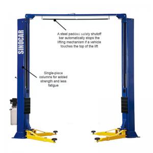 Buy cheap 10000lbs Clear Floor Two Post Car Lifts 4500kg Ganty Car Lifter Machine Floor Plate 2 Post Lift product