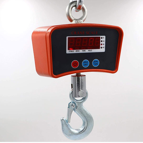 Digital Hanging Crane Scale 1000Kg 2000Lb Industrial Heavy Duty Auto Off