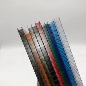 Buy cheap 25mm 16mm Clear Triplewall Polycarbonate Roofing Sheets Clear product