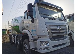 Buy cheap 273KW Concrete Mixing Transport Trucks Used HW76 Cement Mixer Vehicle product