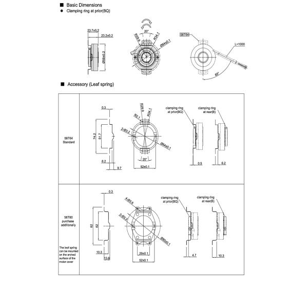 K58 Electric Motor Encoder , Customizable Motor Shaft Encoder Thickness 24mm