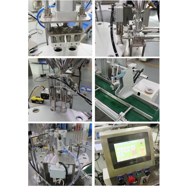 Double Head Chili Sauce Soy Sauce Filling Sealing Machine with Piston Pump