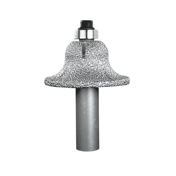Grit Size 40 45 Porcelain Diamond Router Bit Vacuum Brazed