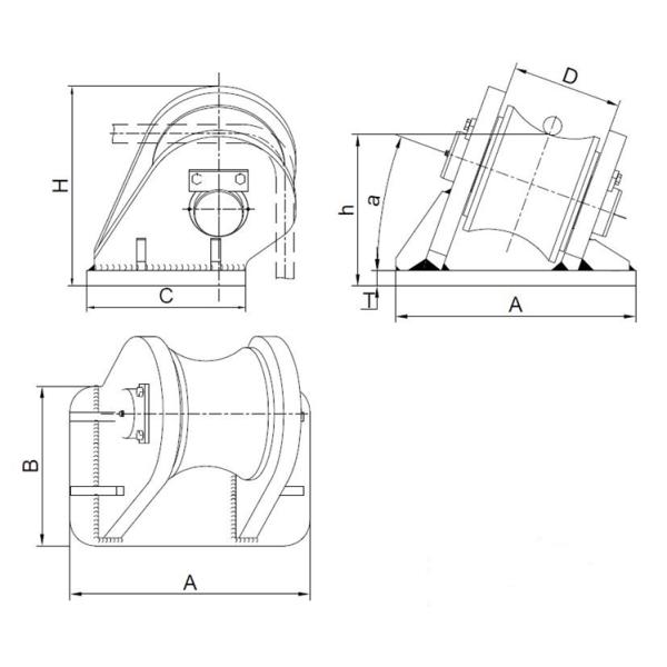 Marine Guide Roller Ship Towing Equipment