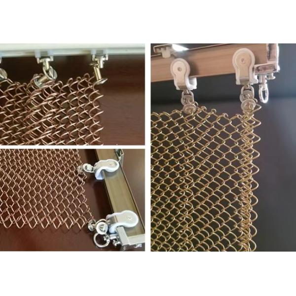 Lightweight Aluminum Decorative Metal Coil Mesh Curtain