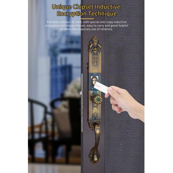 Glomarket High Quality Smart Door Lock With Tuya App Palm Face Fingerprint recognition Electronic Door Lock