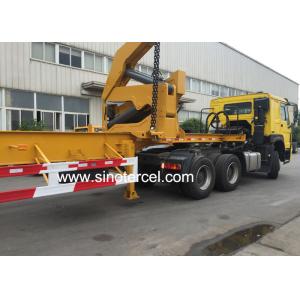 Telescopic Boom 40t Sidelifter Trailer Lifting Mechanism With Air Suspension