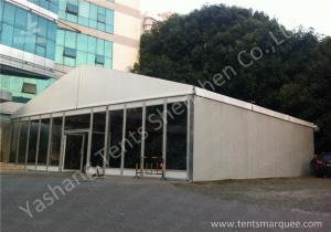 Buy cheap Frame Outdoor Event Tent , event canopy tent Transparent Glass and Hard Sandwich Wall product