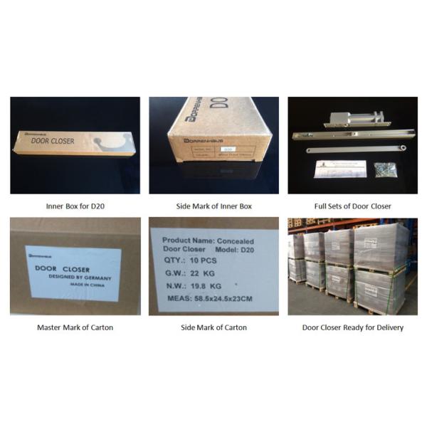 Easy Open Concealed Automatic Door Closer D20 Smooth Operation Sliding Rail