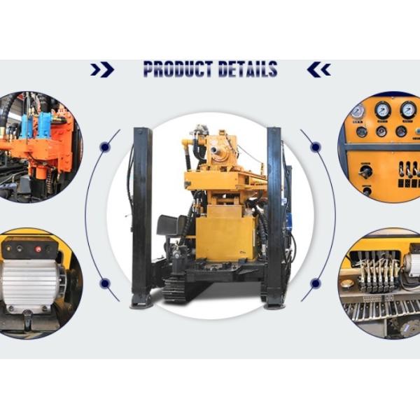 Crawler Type Hydraulic Water Well Drilling Rig Machine 300m Depth