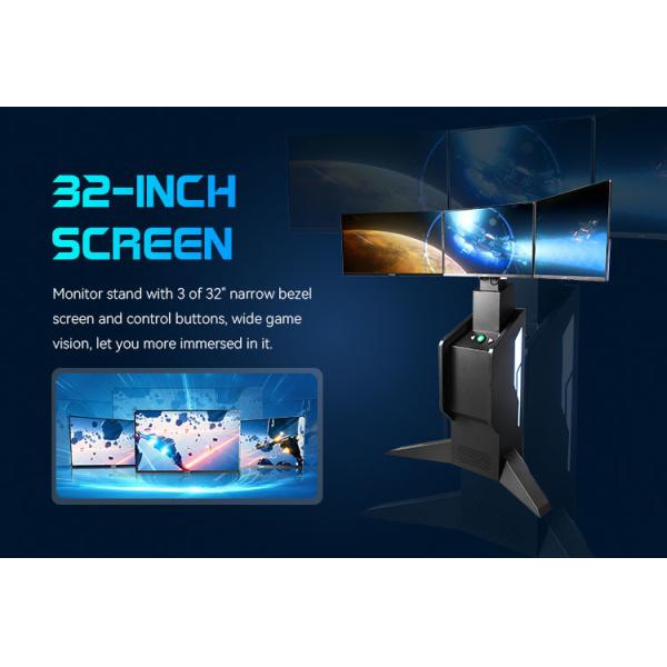 Virtual Reality Flight Simulator Games Vr Headset Big Screens Logitech X52 Stick Flying 360 Chair