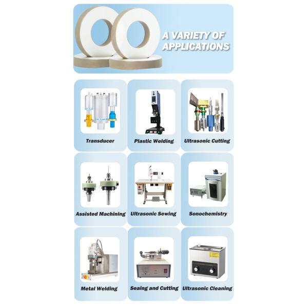 15kHz Ultrasonic Ceramic Plate Chip Ring Mixing Devices Transducer