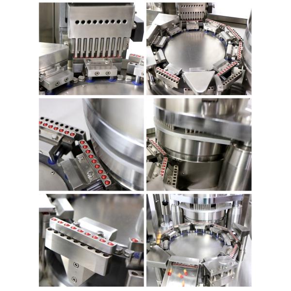 1200 Capsule Packaging Machine , Granule Powder Filling Pharmacy Capsule Machine
