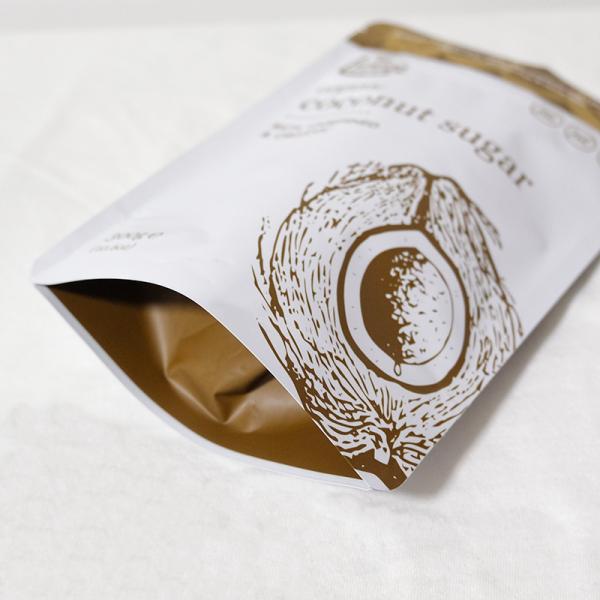 Custom Printed Mylar Aluminium Foil Stand Up Pouch Sugar Packaging Bag Design Logo