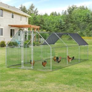 CE Easy Clean 54.5kgs 6x3x2m Walk In Chicken Cage