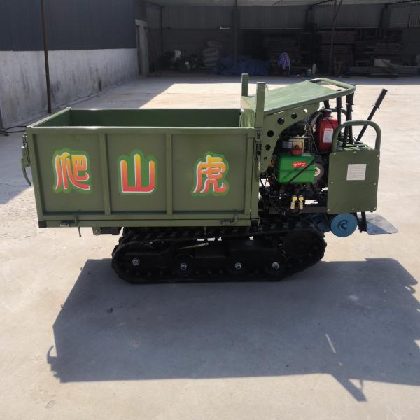2 Ton Mini Rubber Track Transporter Carrier Dumper Truck 600 Kgs Loading Capacity