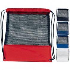 Buy cheap Customizable Mesh Drawstring Backpacks Eco-friendly Cloth Drawstring Bag product