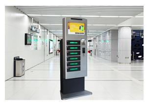 Buy cheap Patent Design Cell Phone Charging Stations , Mobile Phone Charging Kiosk with Wifi product
