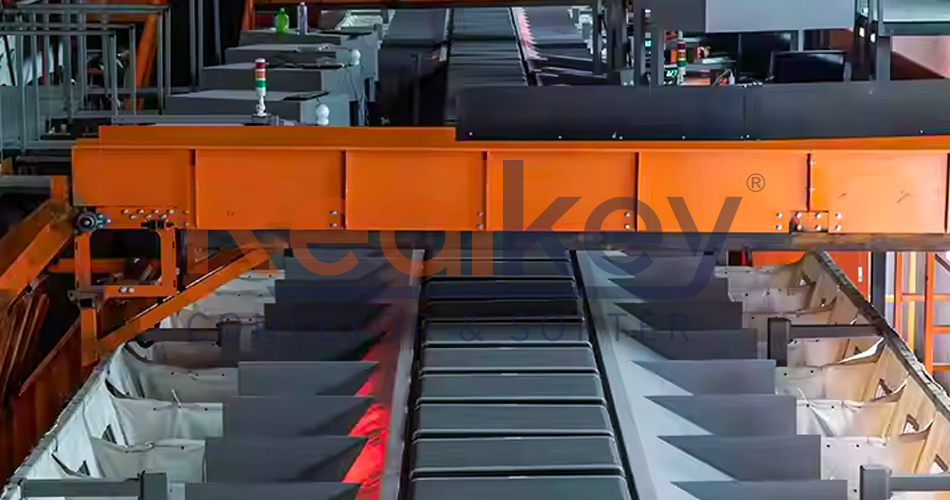 Adjustable Fire Resistant Sorter Conveyor System Parcel Sorting Machines