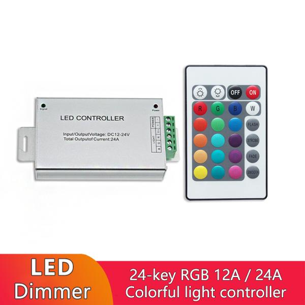 Aluminum Case 24 Key IR Remote Controller 3CH Common Anode Mode