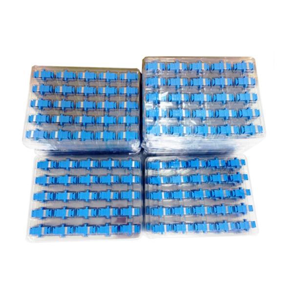 ABS CATV SC Simplex Adapter SC UPC SX SM Fiber Optic Cable Adapter Blue