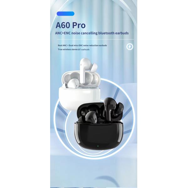 Private Mold Wireless HiFI Earbuds with Low Latency ANC ENC and Digital Display