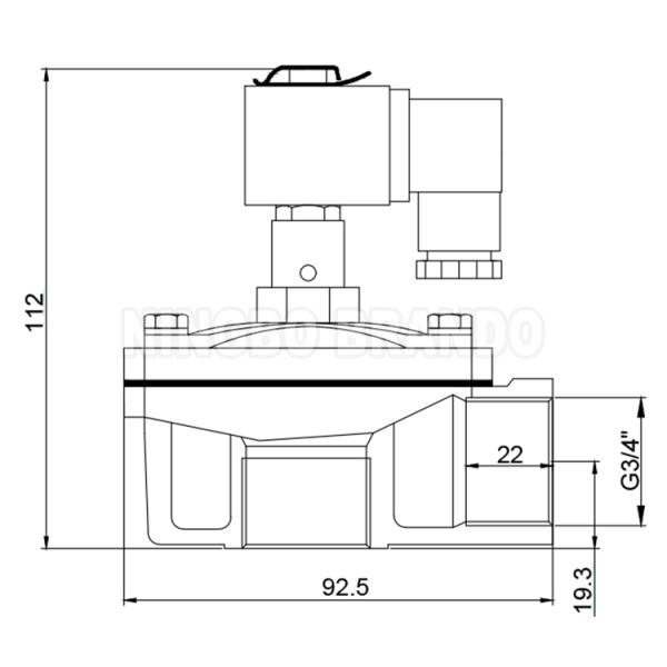CAC20T4 GOYEN Type 4 Series 3/4'' Pulse Valve For Dust Collector System 24V 220V