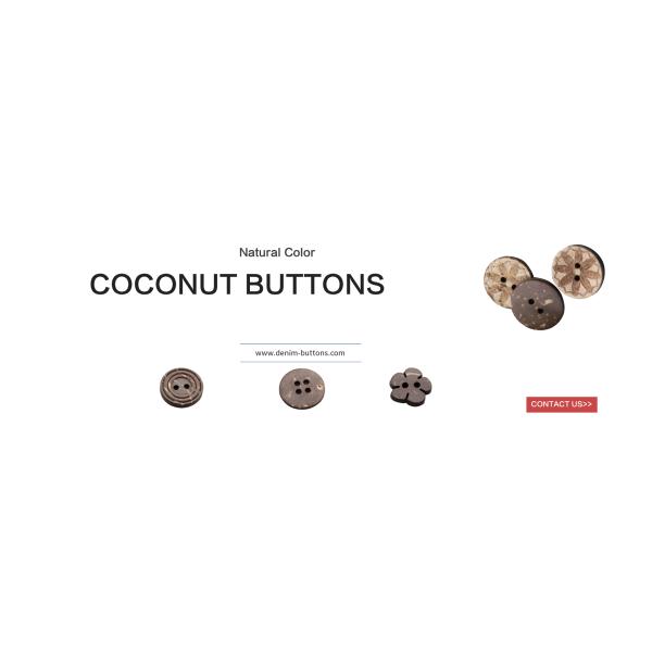 coconut buttons 2 hole or 4 holes