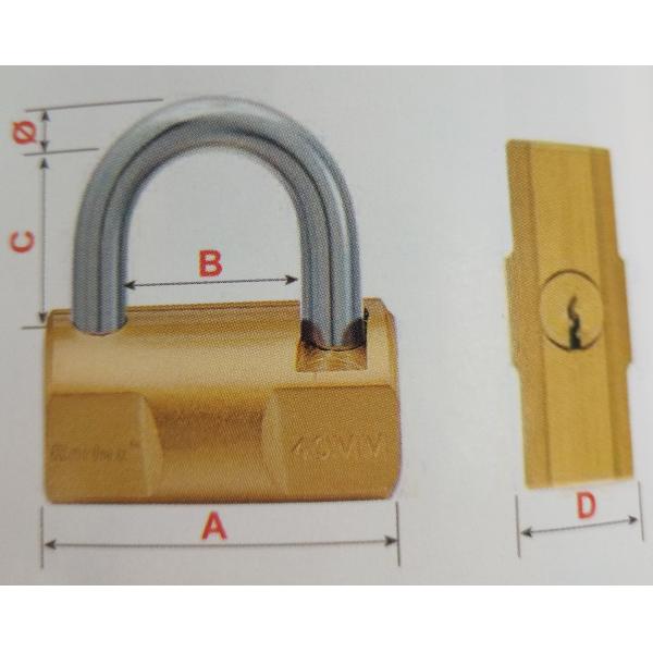 Chrome Plated High Security Keyed Padlock 2 Steel Keys Solid Steel Body