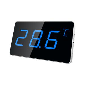 LX923TW-B Digital Temperature Humidity Meter with Waterproof Probe - Blue