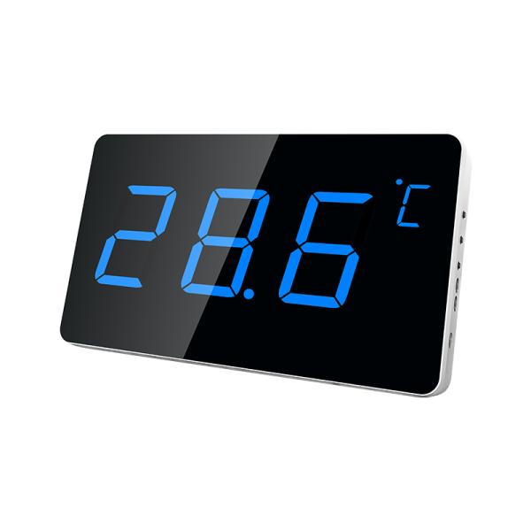 LX923TW-B Digital Temperature Humidity Meter with Waterproof Probe - Blue