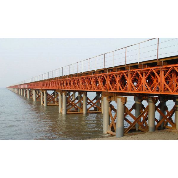 Hot Dip Galvanized Parts Bailey Bridge Prefabricated
