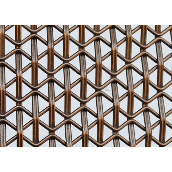 Multi Pattern Punching Net Metal Architectural Wire Mesh 0.6m-1.5m Width
