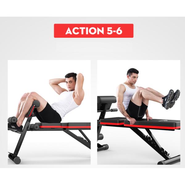 Adjustable Gym Bench, Multifunctional Utility Bench, Dumbbell Stool Flat Bench Preacher Curl Bench Sit Up Bench