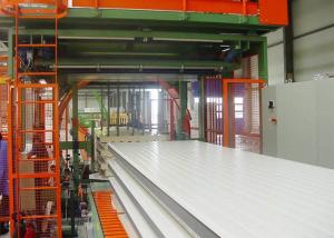 Buy cheap Automatic Sawing PU Sandwich Panel Continuous Production Line product