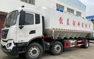 Buy cheap customized dongfeng 30cbm livestock and poultry feed transported vehicle for sale, 15tons animal fish/pig feed truck product