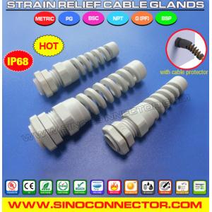 Bend-Protecting IP68 Cable Glands, Flex-Protecting Nylon NPT Insulating Cable