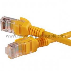 Buy cheap Yellow Short Flat Shielded Cat5e Patch Cables Cat 5e Patch Cord product